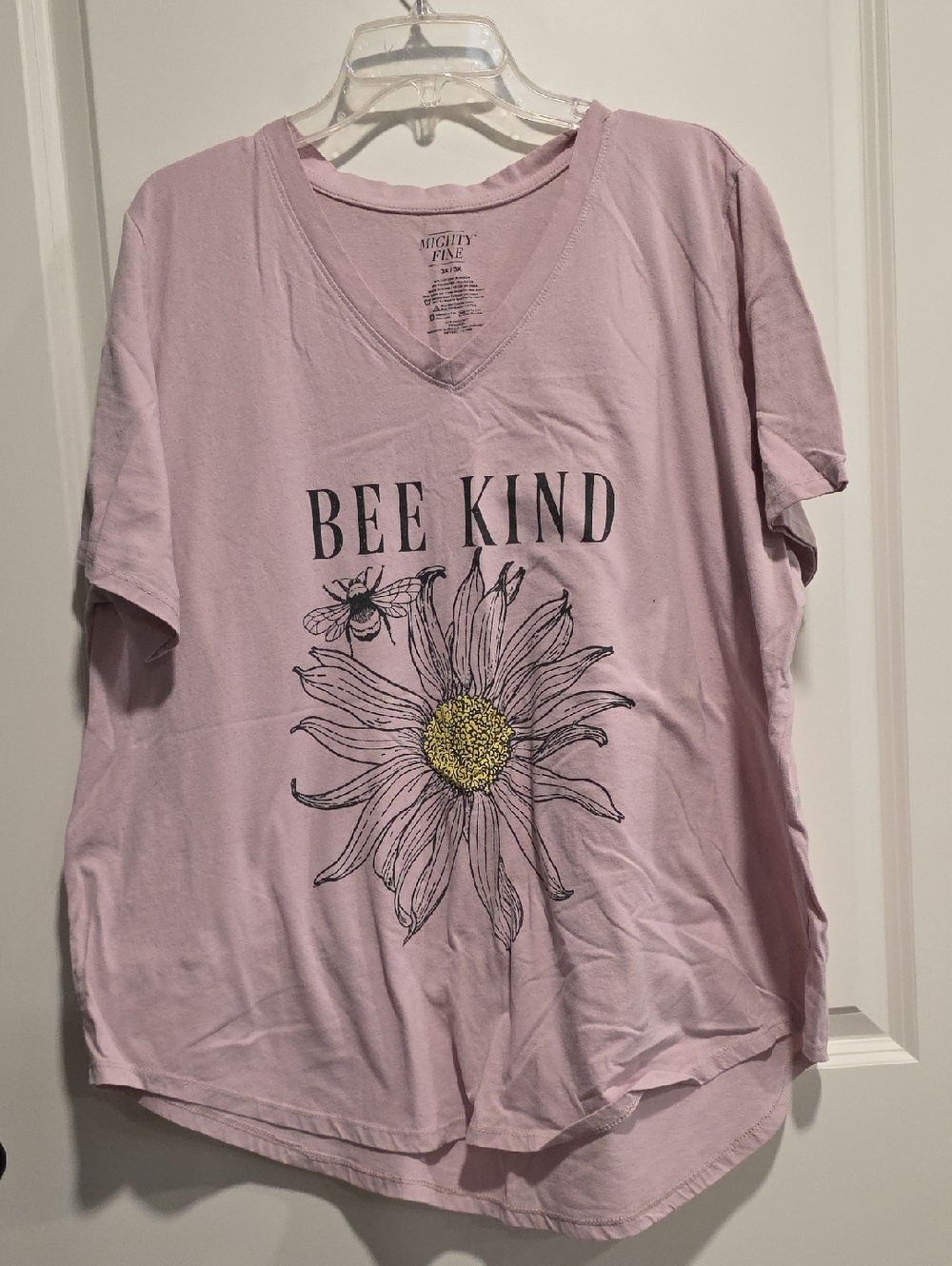 Mighty Fine V-Neck Graphic Tee